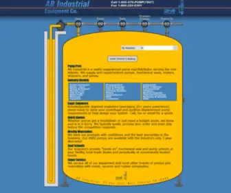 Abpump.com(AB Industrial Equipment Co) Screenshot