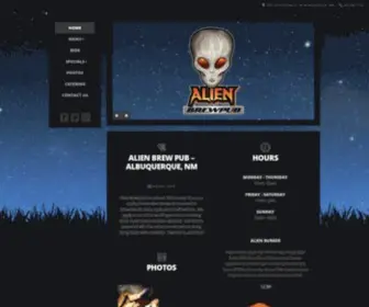 Abqbrewpub.com(Alien Brew Pub) Screenshot