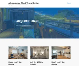 AbqHomeshare.com(Booking site for Furnished Homes in Albuquerque) Screenshot