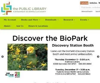 AbqLibrary.org(The Public Library) Screenshot