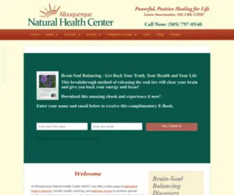 AbqNaturalhealthcenter.com(Albuquerque Natural Health Center) Screenshot