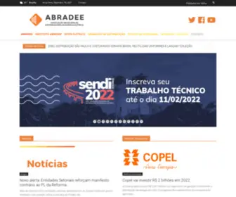 Abradee.com.br(Associação Brasileira de Distribuidores de Energia Elétrica) Screenshot