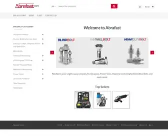 Abrafast.com(Abrasive and Fastening Solutions) Screenshot