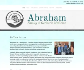 Abrahamfamilymedicine.com(Abraham Family Medicine & Geriatric Services Snellville GA) Screenshot