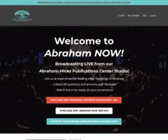 Abrahamnow.com(Abraham-Hicks Publications) Screenshot