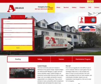 Abrahamroofing.com(Roof Repair Contractors Long Island) Screenshot