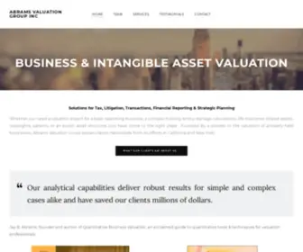 Abramsvaluation.com(Abrams valuation group) Screenshot