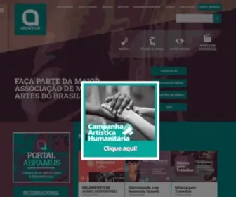 Abramus.org.br(Associação Brasileira de Música e Artes) Screenshot