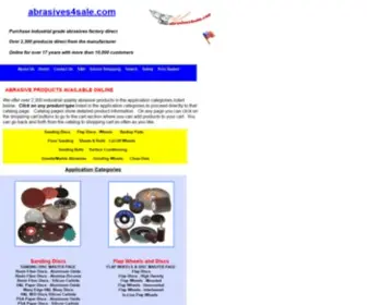 Abrasives4Sale.com(Factory Direct) Screenshot