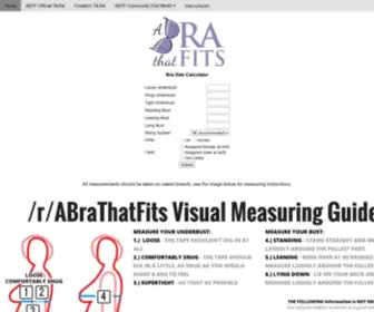 Abrathatfits.org(Because everyone who wants one deserves a bra that fits) Screenshot