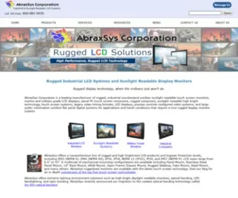 Abraxsyscorp.com(AbraxSys Rugged LCD Industrial Monitors) Screenshot