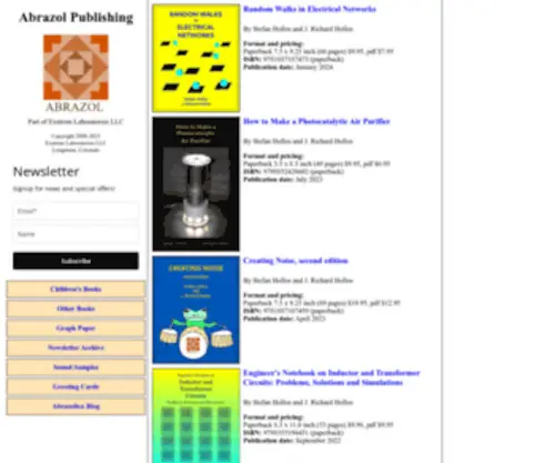 Abrazol.com(Abrazol Publishing) Screenshot