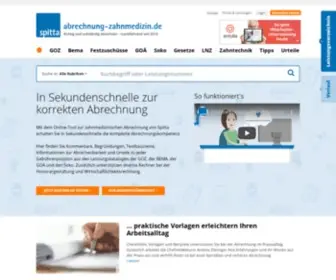Abrechnung-Zahnmedizin.de(Neue GOZ 2012) Screenshot