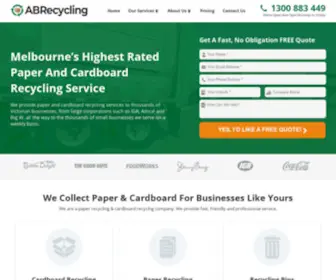 Abrecycling.com.au(Paper & Cardboard Recycling Melbourne) Screenshot