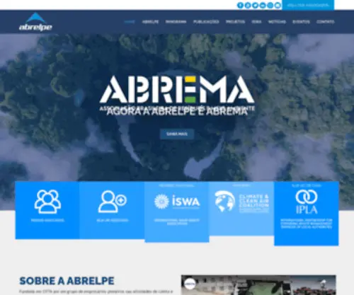 Abrelpe.org.br(Associação Brasileira de Empresas de Limpeza Pública e Resíduos Especiais) Screenshot