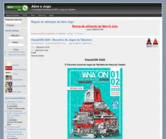 Abreojogo.com(Comunidade Portuguesa de RPG e Jogos de Tabuleiro) Screenshot