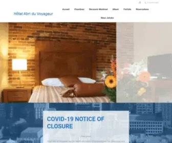 Abri-Voyageur.ca(Hotel Abri du Voyageur) Screenshot