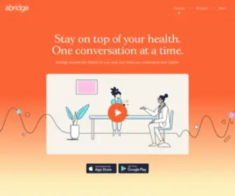 Abridge.com(Audio-based solutions for healthcare) Screenshot