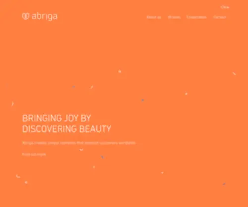 Abriga.com(People who create cosmetics with passion) Screenshot