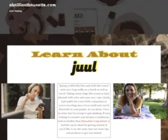 Abrilliantbrunette.com(Juul Vaping) Screenshot