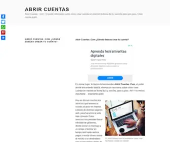 Abrircuentas.com(Abrir Cuentas . Com) Screenshot