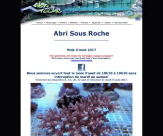 Abrisousroche.com(Aquariophilie) Screenshot