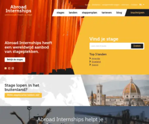 Abroad-Internships.nl(Stage lopen in het buitenland zonder zorgen) Screenshot