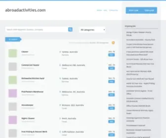 Abroadactivities.com(Best Job Portal Website) Screenshot