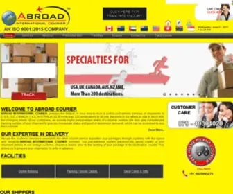 Abroadcourier.com(Abroad Courier Ahmedabad) Screenshot