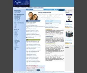 Abroadeducation.com.np(Instructions for students to apply in the foreign universities. This website) Screenshot