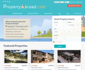 Abroado.com(PropertyAbroad) Screenshot