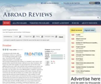 Abroadreviews.com(Abroad Reviews) Screenshot