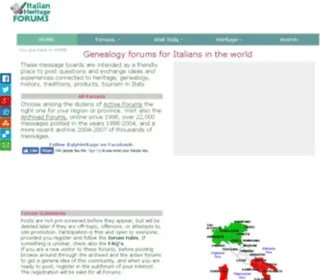 Abruzzoforum.com(Italian Genealogy Forums) Screenshot