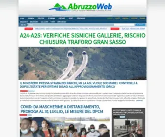 Abruzzoweb.it(Abruzzo Web Quotidiano on line per l'Abruzzo) Screenshot
