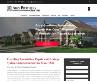 Abrybros.com(Abry Brothers Foundation Repair) Screenshot