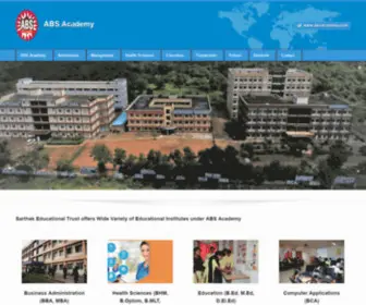 Absacademy.com(Sarthak Educational Trust) Screenshot