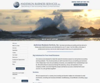 Absaccounting.com(Take a look at our Welcome page. Anderson Business Services Inc) Screenshot