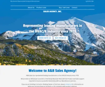 Absalesagency.com(A&B Sales Agency) Screenshot