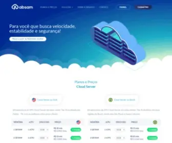 Absamhost.com.br(Servidores Cloud VPS) Screenshot