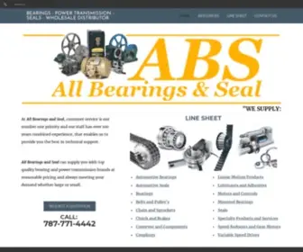 Absbearings.com(Wholesale Distributor) Screenshot