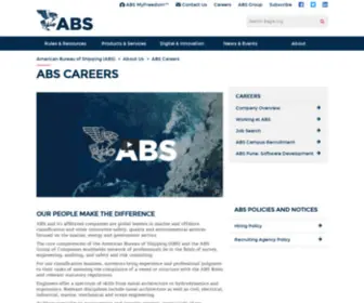 Abscareers.org(The core competencies of the American Bureau of Shipping (ABS)) Screenshot