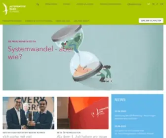 ABS.ch(Die Alternative Bank Schweiz (ABS)) Screenshot