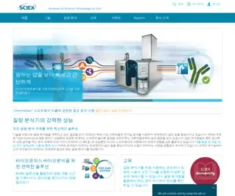 Absciex-Korea.com(질량분석기) Screenshot