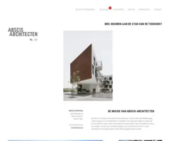 Abscis-Architecten.be(Abscis Architecten uit Gent) Screenshot