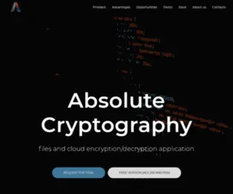 Abscrypt.com(Absolute technologies Lab Cryptography) Screenshot