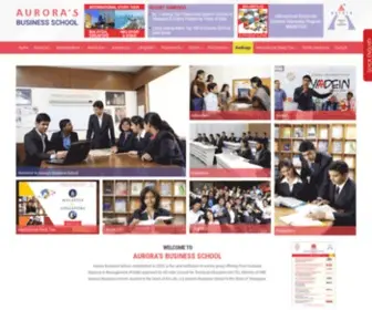 Absi.edu.in(Aurora's Business School) Screenshot