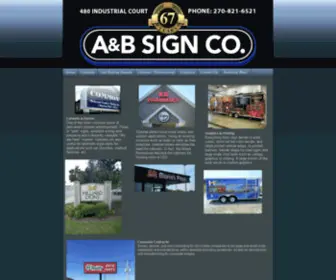 Absigninc.com(A & B Sign) Screenshot