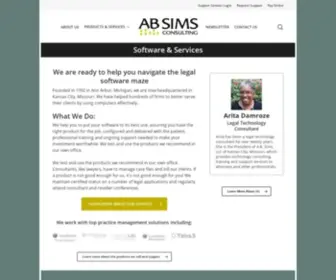 Absims.com(AB Sims Consulting) Screenshot