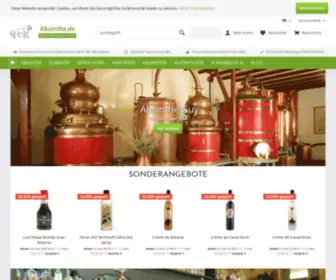 Absinthe.de(Absinthe online kaufen und zuhause trinken) Screenshot