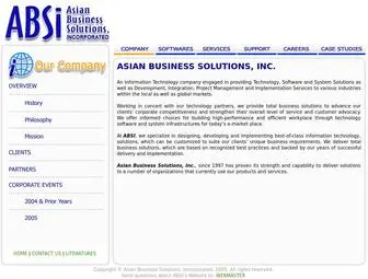 Absionline.com(ASIAN BUSINESS SOLUTIONS) Screenshot